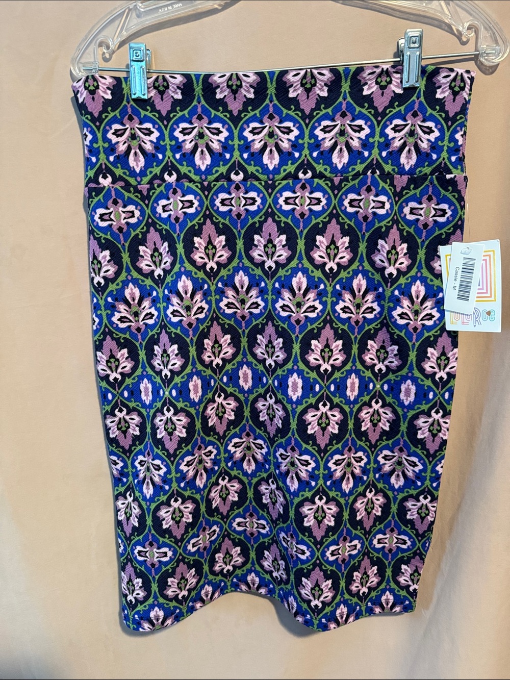 LuLaRoe Cassie Pencil Skirt in Navy, Purple, Pink